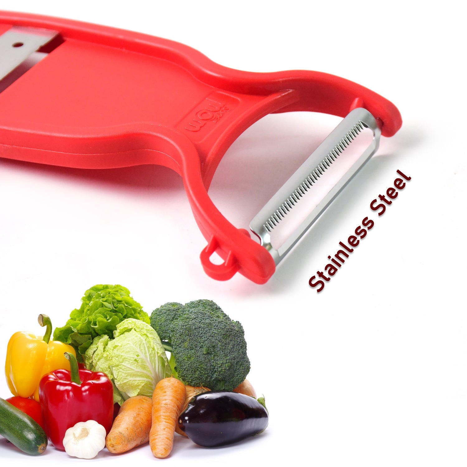 Supermom Swiss 2-in-1 Slicer & Peeler with Ultra Sharp Stainless Steel Blades Supermom Swiss 2-in-1 Slicer & Peeler with Ultra Sharp Stainless Steel Blades